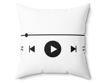 Press Play Square Pillow