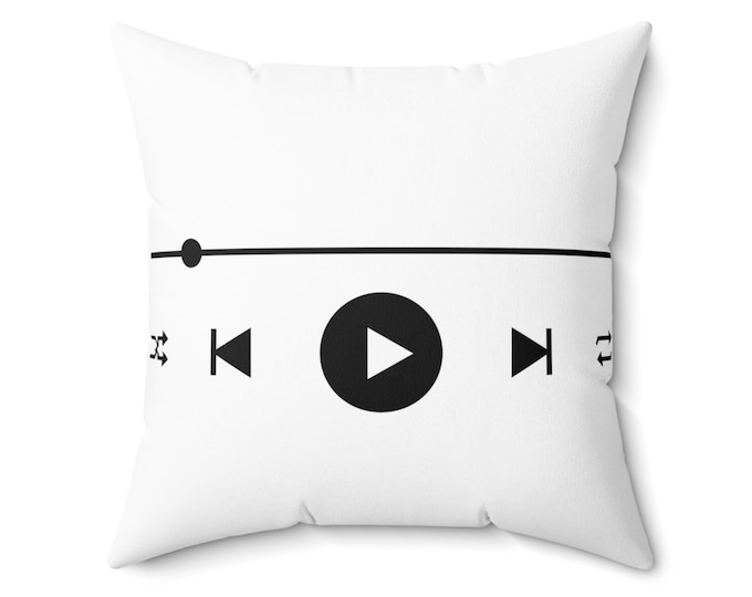 Press Play Square Pillow