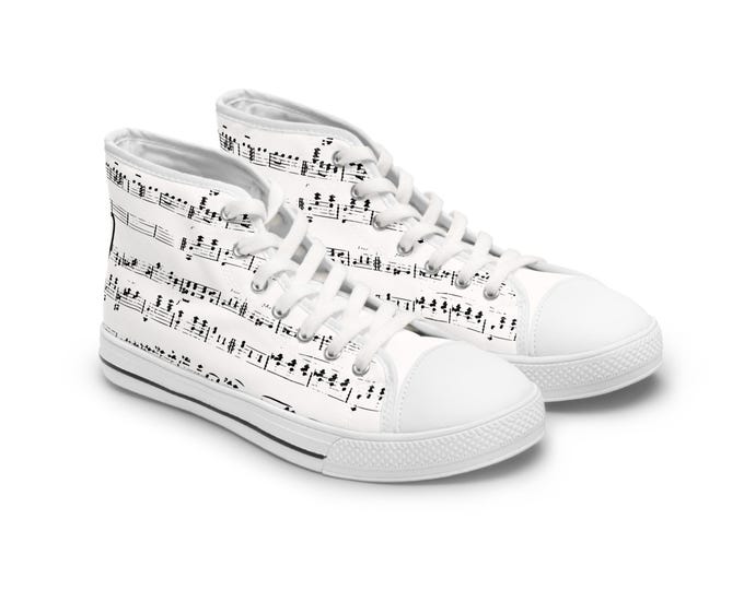 Women's Music High Top Sneakers