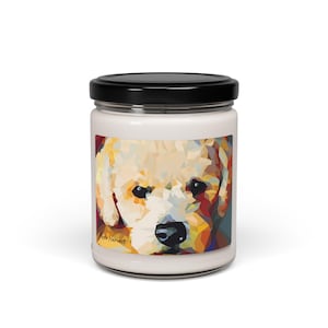Scented Soy Candle, 9oz - Bichon Frise - Bichon Soy Candle
