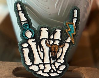 Rockstar Western Skeleton Freshie
