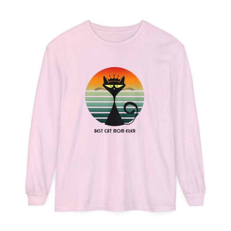 Cat Mom Love Long Sleeve Tshirt Celebrate the Unbreakable Bond Between