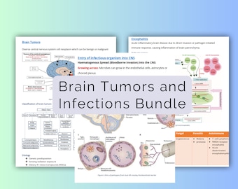 Brain Tumors and Infections Study Notes Bundle PDF