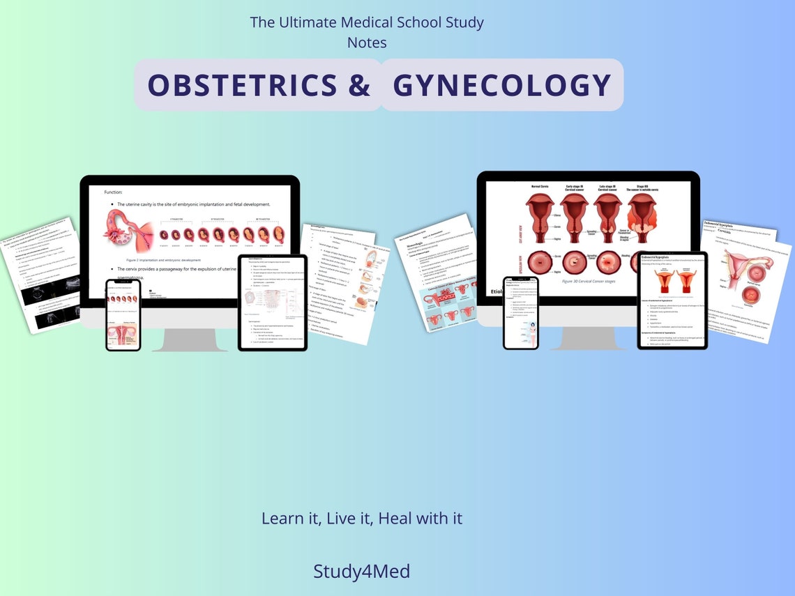 Obstetrics & Gynecology Complete Study Bundle Obgyn Summary - Etsy