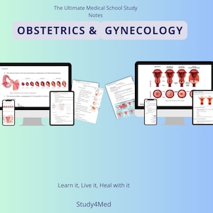 Obgyn Study Guide and Complete Bundle | Medical School Notes | Obstetrics & Gynecology Cram Notes | Ideal Medical Student Gift