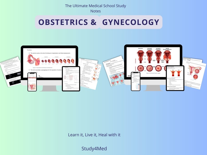 Obstetrics & Gynecology Complete Study Bundle Obgyn Summary Medical ...
