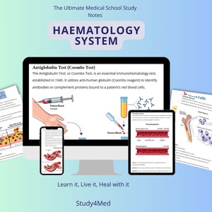 Hematologic/Hematopoietic System Study Bundle |Medical School Bundle |Haematology System |Blood |Bone Marrow Transplant|Medical Student Gift