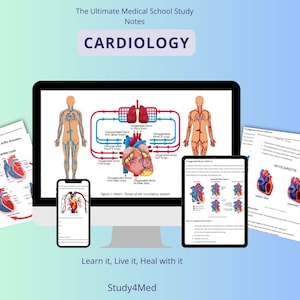 Comprehensive Cardiovascular Notes | Ideal for Revision & Study |Perfect Med Student Gift |Expertly Crafted Study Guide |Cardiology Insights