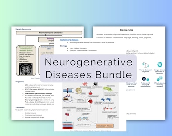 Neurodegenerative Diseases Study Notes Bundle PDF