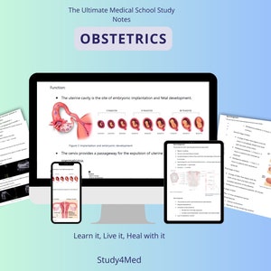 Obstetrics Complete Study Bundle | Obs summary | Medical School Notes | Obstetrician | Study Guide | Medical Student Gift | Cram Notes