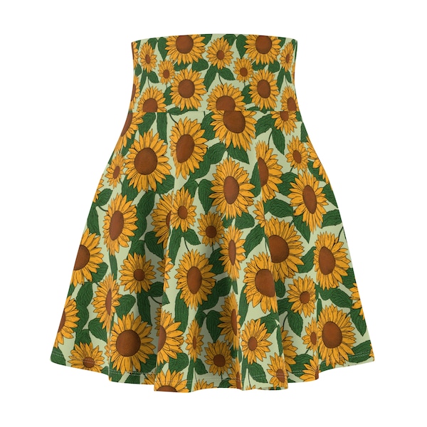 Sunflower & Pumpkin Skater Skirt main image 1