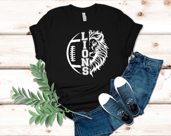 Lion Football Graphic Tee - Unisex Jersey Short Sleeve