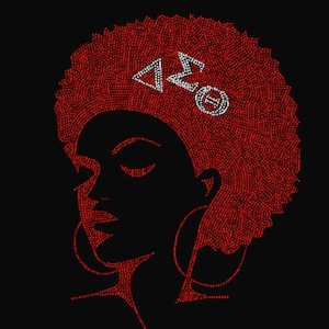 Delta Sigma Theta Rhinestone Shirt: DST Sorority Pride