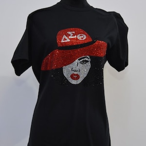 Delta Sigma Theta Sorority Rhinestone Shirt DST Bling Sweatshirt