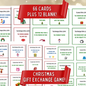 Échange de cadeaux de Noël, Échange de Yankees, Éléphant blanc, Échange de cartes-cadeaux, Jeu de cadeaux de Noël en famille, Fête de Noël au travail
