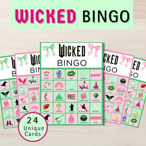 Bingo Anniversaire Méchants, Bingo Pour Fête Prénatale, Jeux D'anniversaire De Filles Méchantes, Activité Anniversaire Fille, Jeu De La Bonne Sorcière, Jeu De La Méchante Sorcière