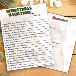Christmas Vacation Christmas Movie Trivia Game , Christmas Vacation ...