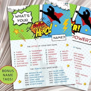 Superhero Party Game Pack: Villain or Hero Birthday Games (PDF Download ...