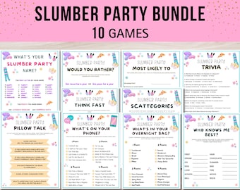 Juegos para fiestas de pijamas: Actividad para fiestas de pijamas de cumpleaños (Descargable en PDF)