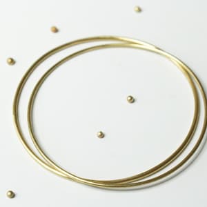 1.2mm Dainty Bangle in 9ct 14ct 18ct Solid Recycled Yellow Gold - 375 585 750 - Anniversary or Birthday Special Gift - Sustainable Jewellery