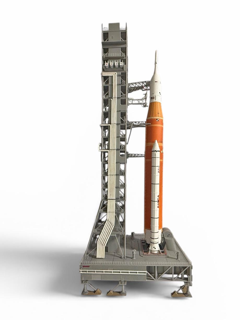 Rocket Model Target NASA Artemis Rocket & Mobile Launcher Model - 1/144 Scale - Digital STL ...