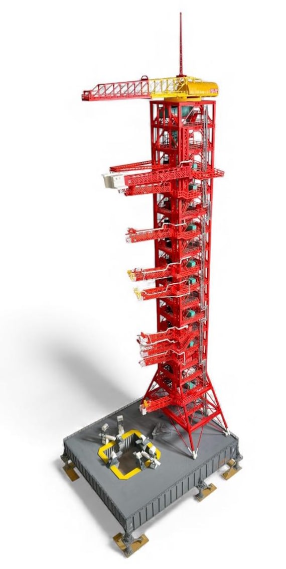 NASA Saturn V Launch Umbilical Tower Model - 1/144 Scale - Digital