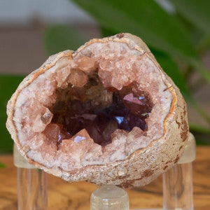 Pink Amethyst Geode | Natural Pink Amethyst Crystal Cluster | High-Quality Pink Amethyst Stone