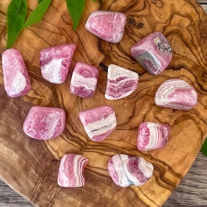 Rhodochrosite Tumble | Natural High-Quality Crystal | Pink Rhodochrosite Polished Stone
