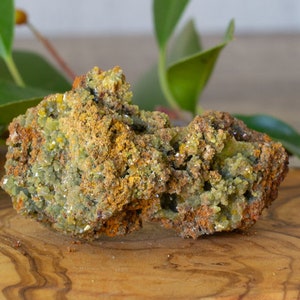 Rare Mimetite Stone | Raw Natural Crystal Cluster | Sparkling Green Mimetite | Mineral Specimen