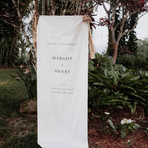 Stoff Hochzeit Willkommensschild, personalisierte Hochzeit Willkommensschild, Stoff Zeichen, kundenspezifische Leinen Hochzeit Zeichen, Boho Hochzeit, Hochzeit Willkommensschilder