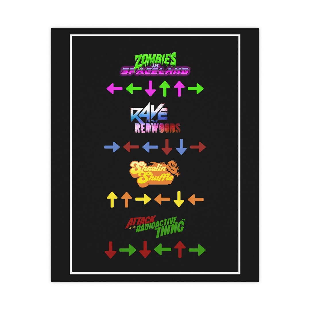 IW Zombies Character Codes Poster Etsy