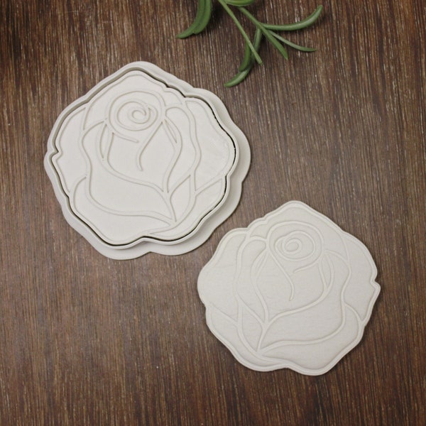 Rose Flower Cookie Cutter | Rose Plant Cookie Cutter | Rose Cookie Cutter | Flower Cookie Cutter | Cute Plants Cookie Cutter