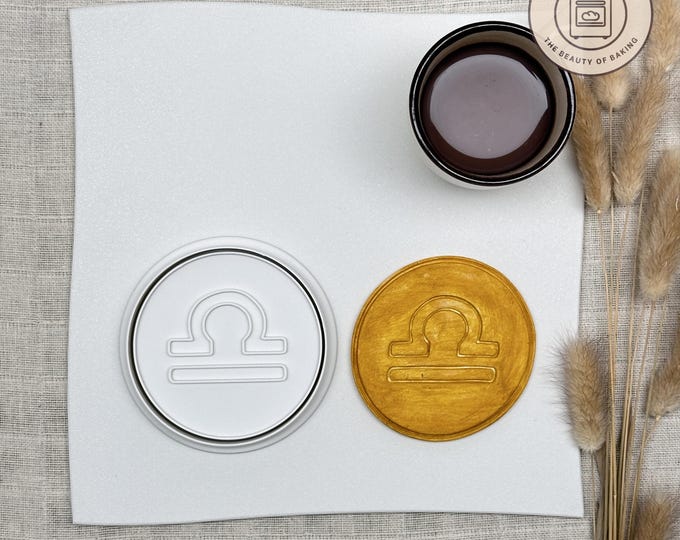 Zodiac Sign Libra Cookie Cutter – Unique Custom Baking Tool for Perfect Cookies