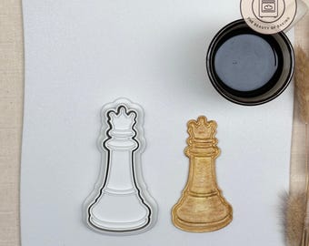 Chess King Cookie Cutter - Ideal for Chess Club, Strategy Game Themed Events, and Royal Baking