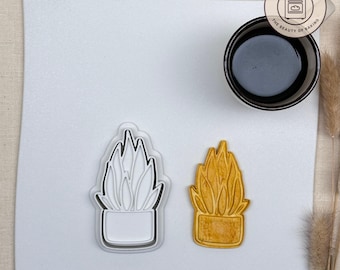 Cereus Cactus Cookie Cutter | Plant Cookie Stamp