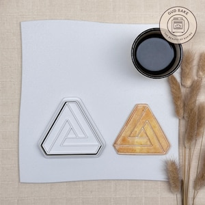 Triangle Cookie Cutter | Geometric Shape Cookie Cutter | Geometric Figure Cookie Cutter