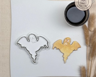 Scary Ghost Cookie Cutter | October Birthday | Spooky Dough Cutter