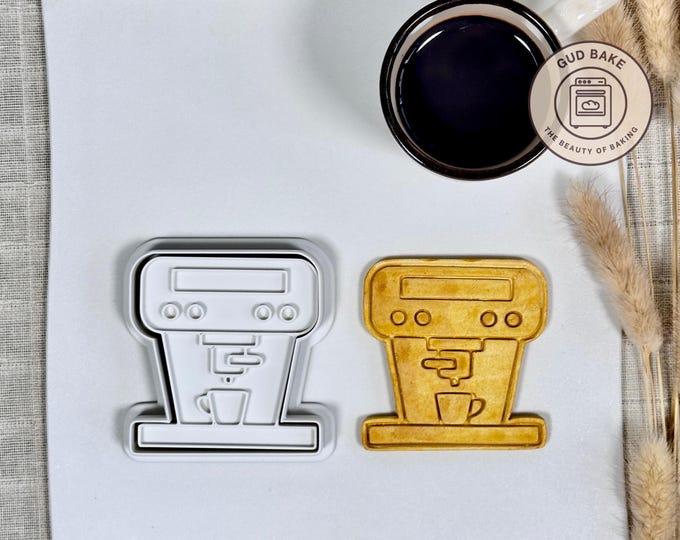 Expresso Machine cookie cutter | Food Drink theme | Baking tool