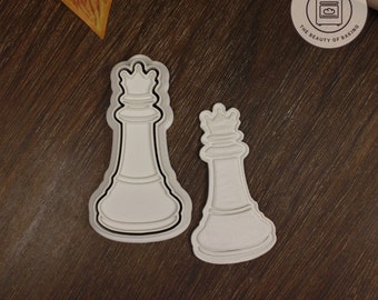 Chess King Cookie Cutter - Ideal for Chess Club, Strategy Game Themed Events, and Royal Baking