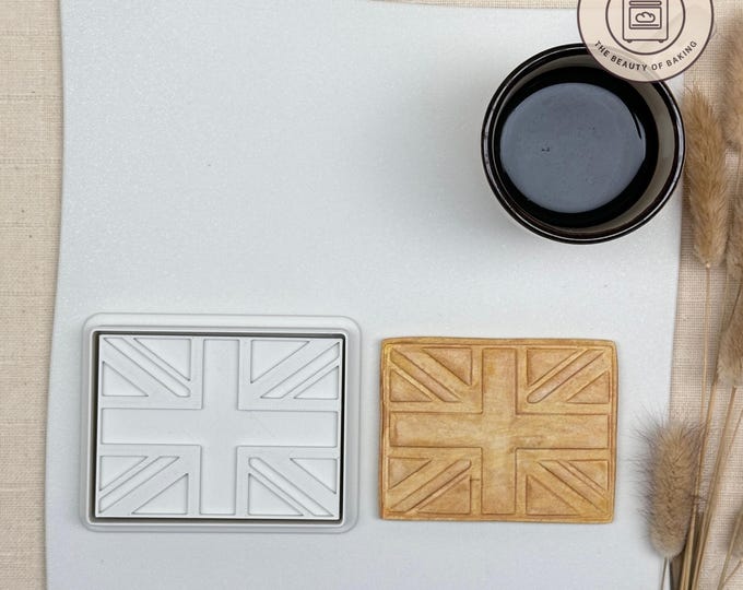 Flag UK United Kingdom Cookie Cutter | Veterans Day | American Pride Baking Mold
