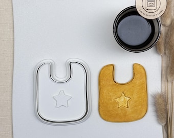 Baby Bib Cookie Cutter | Baptism | Nursery Decor Dough Cutter