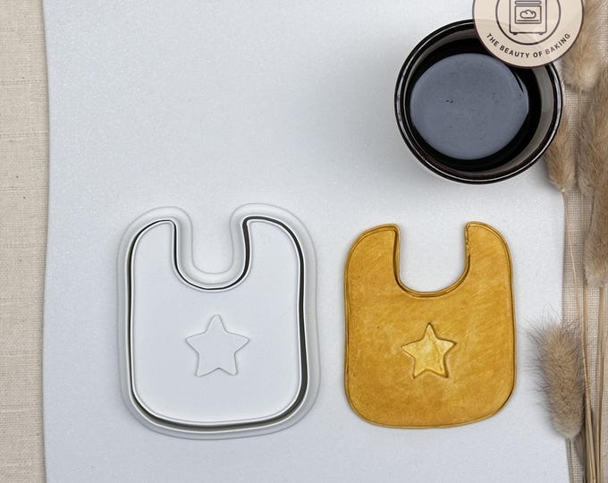 Baby Bib Cookie Cutter | Baptism | Nursery Decor Dough Cutter