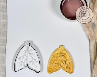 Lungs cookie cutter | Nature Science Medical theme | Baking tool