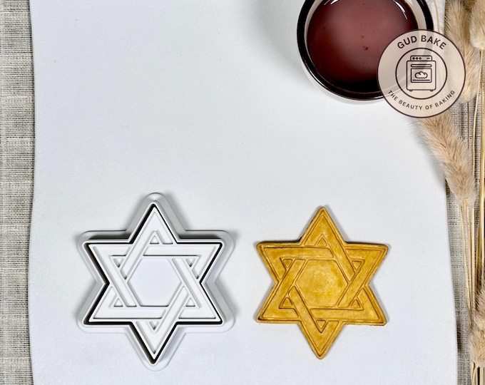 Jewish Star of David cookie cutter | Countries Flags Landmarks theme | Baking tool