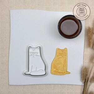 Emporte-pièce en forme de chat amusé | Cadeau pour maman chien | Outil pour biscuits au sucre Fur Baby