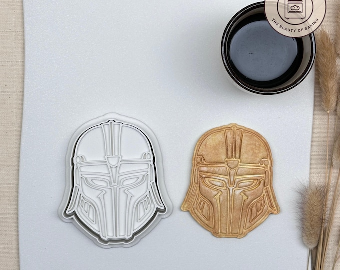 Gladiator Helmet Cookie Cutter | Halloween Party | Fairytale Pastry Stamp