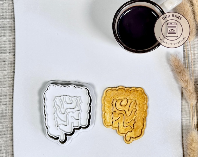 Intestine cookie cutter | Nature Science Medical theme | Baking tool