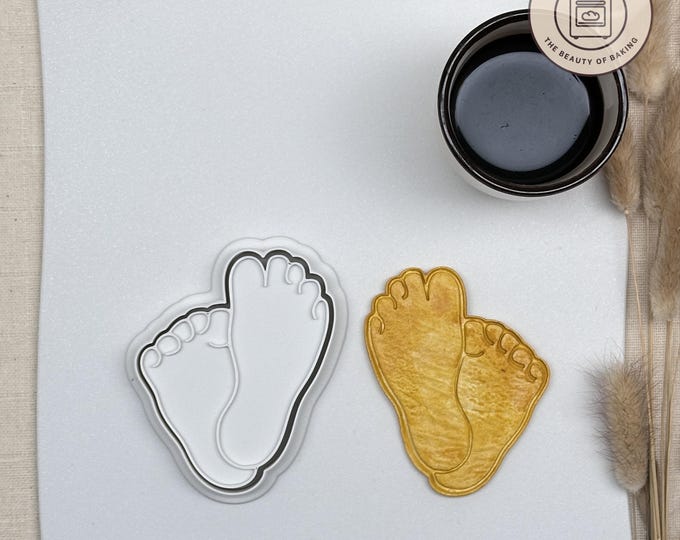Baby Feet Cookie Cutter | Cute Baby Cookie Cutter | Baby Shower Ideas | Baby Shower Cookies