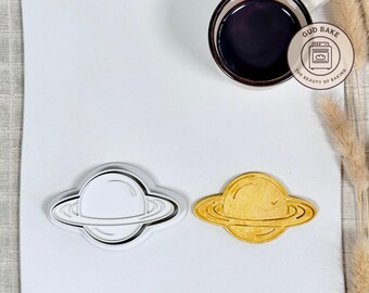 Saturn Cookie Cutter | STEM Party | Science Pastry Stamp