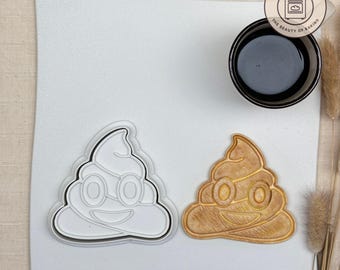 Emoji Shit Cookie Cutter | Gag Gift Exchange | Rude Funny Sugar Cookie Tool